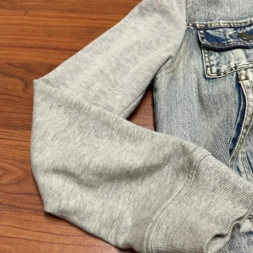 COPY - Joe Boxer Denim Hoodie Jacket, size Med - Picture 6 of 8